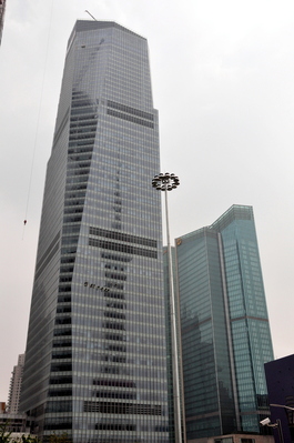 Tower with window washers
