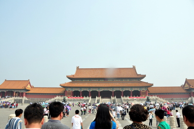 Entering the Forbidden City, excuse the smudge in some of these pictures, my lens got dirt on it and I didn't notice for a while