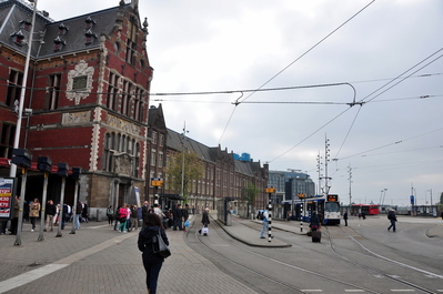 Trams in Amsterdam