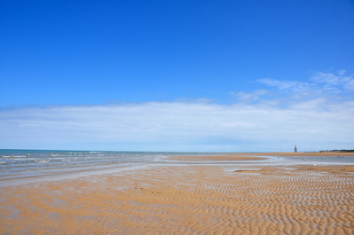 The beach was huge, it went on for miles