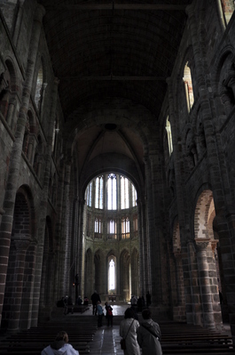 Inside the abbey