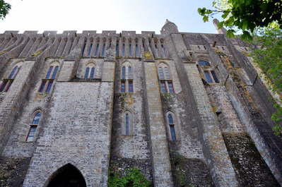 Behind the abbey