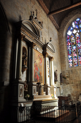 Inside the basilica