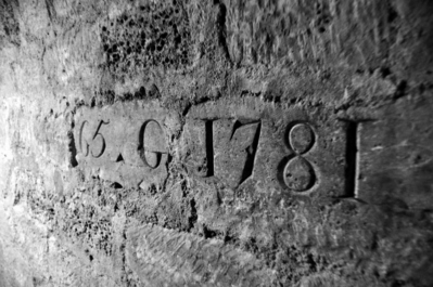 Cool marker from when the Catacombs were started