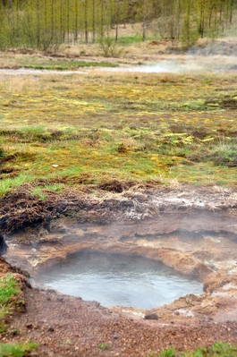 Pool of boiling water