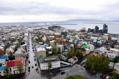 View from top of church