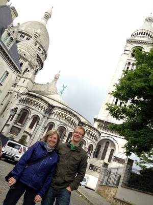 Mom and Anthony at Sacré Cœur