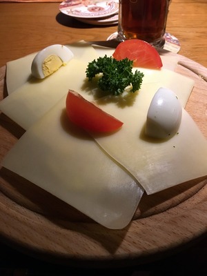 Cheese on fancy beer bread