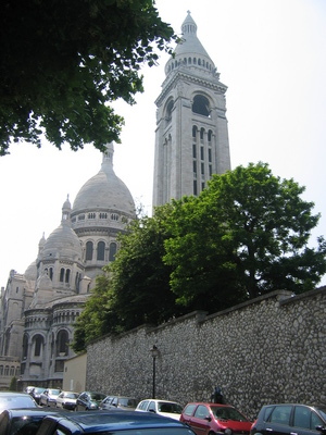 Sacre Coeur basillica from behind