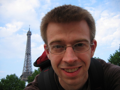 Me while walking towards the Eiffel Tower