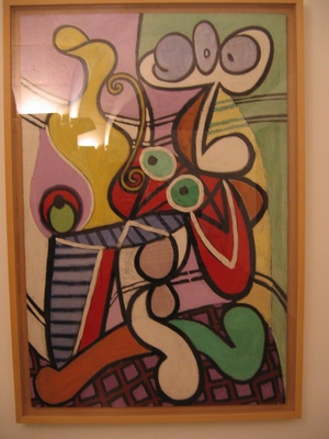 A painting that someone at my high school copied and which hung in our cafeteria; they did a good job of it too