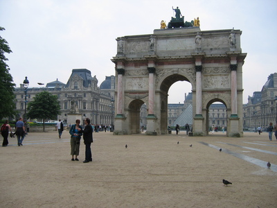 Approaching the Louvre