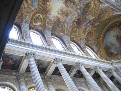 The ceiling of the chapel