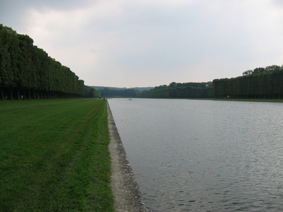 The man-made waterways from the back, so few people around