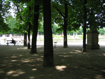 The view out over the park from my lunch seat