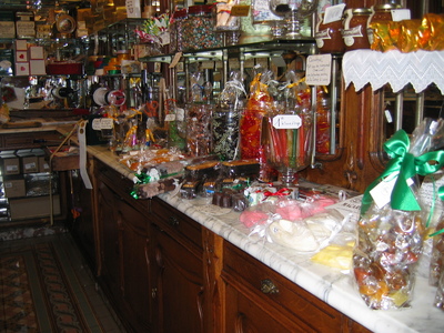 Some candies at the side of the store