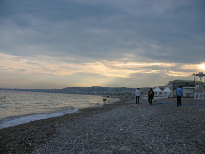 West along the beach from where I was sitting