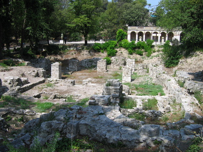 The ruins of the old castle