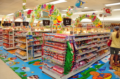 Candy section at JUSCO