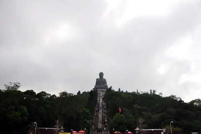 Tian Tan Buddha and stairs