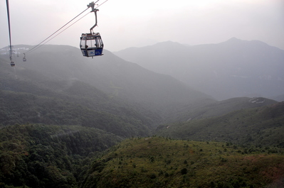 Returning trip on the cable car