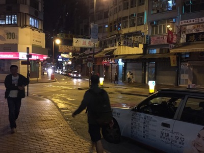 Walking to my hotel