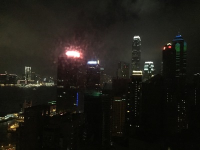 View from my hotel window (a bit rainy)