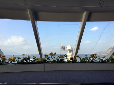 On the ferry, looking ahead
