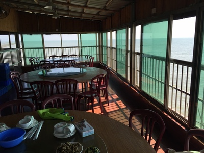 At the restaurant for lunch