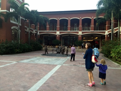 Dropping Lilo off at school