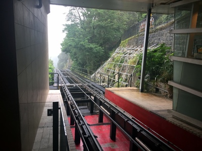 Peak Tram tracks