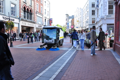 Street sweeper on Grafton Street