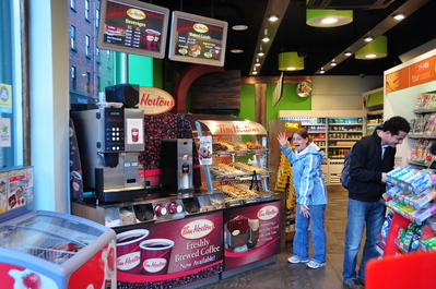 Kim at Dublin Tim Horton's