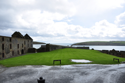 At the entrance to Charles Fort