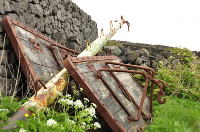 Scrap farm equipment on Inismor