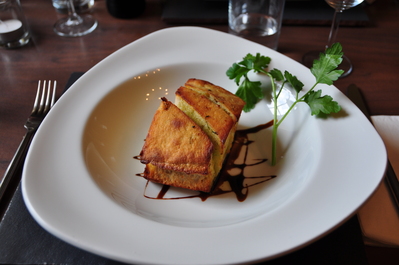 Supper in Slane, the fanciest garlic bread I've ever been served