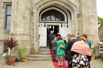 Entering the castle