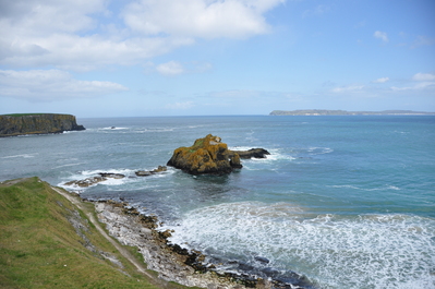 Coast at Carrick-a-Rede rope bridge