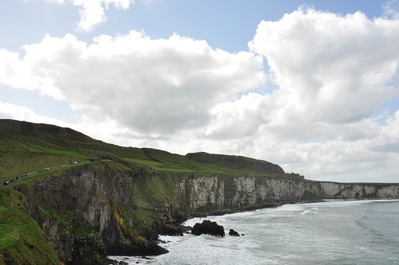 The coast at Carrick-a-Rede rope bridge