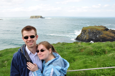 Kim and I on Carrick island