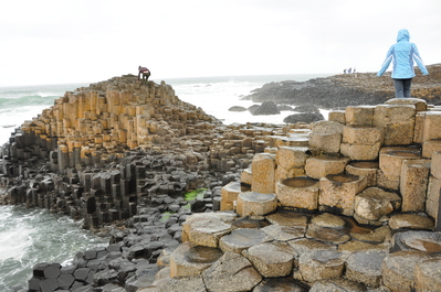 Kim at the Giant's Causeway