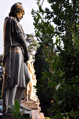 Statues on Pincio Hill