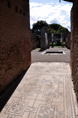 Mosaic entryway to some gardens