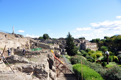 The outer wall and new excavations