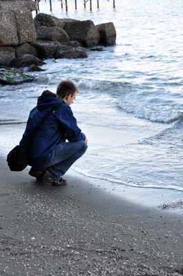 Me enjoying the sea