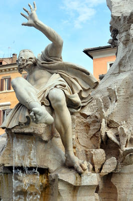 Fontana dei Quattro Fiumi in Piazza Navona