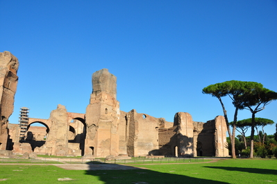 Outside of the Baths of Caracalla