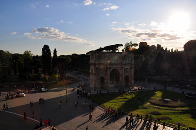 Arch of Constantine taken from the Colosseum