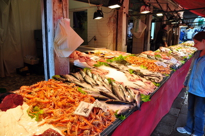 Fish at the market in Venice