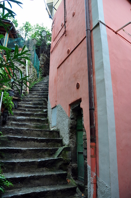 Stairs up into the hills
